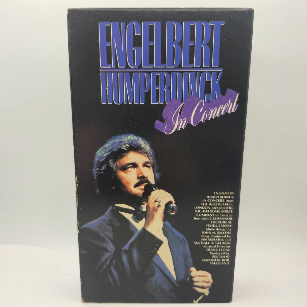 Engelbert Humperdinck In Concert VHS 1986 HiFi Stereo Vestron Music Video